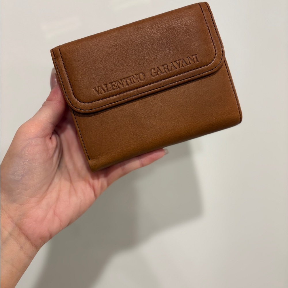 Valentino Garavani Tan Leather Wallet